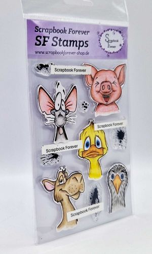 SF Stamps Tierköpfe Ratte und Freunde